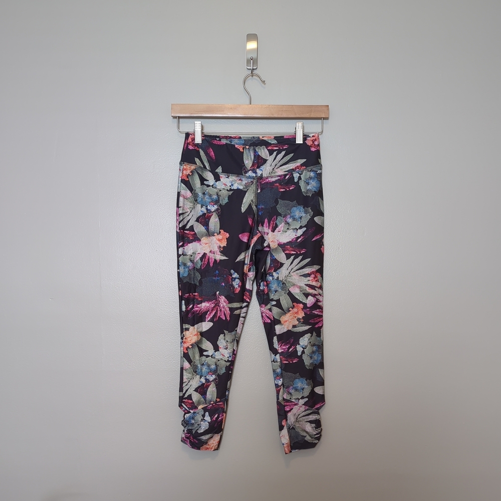 Jockey Purple and Black Leggings Stretchy Form-Fitting Design